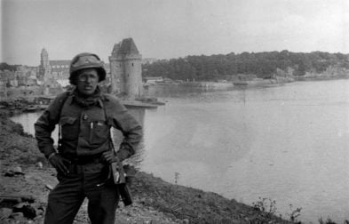 David E. Scherman after the German surrender at St Malo