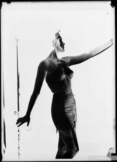 Corsetry. Solarised Photograph @ Lee Miller Archives