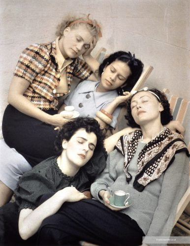 Four women asleep, Lee Miller, Leonora Carrington, Ady Fidelin and Nusch Eluard @ Lee Miller Archives